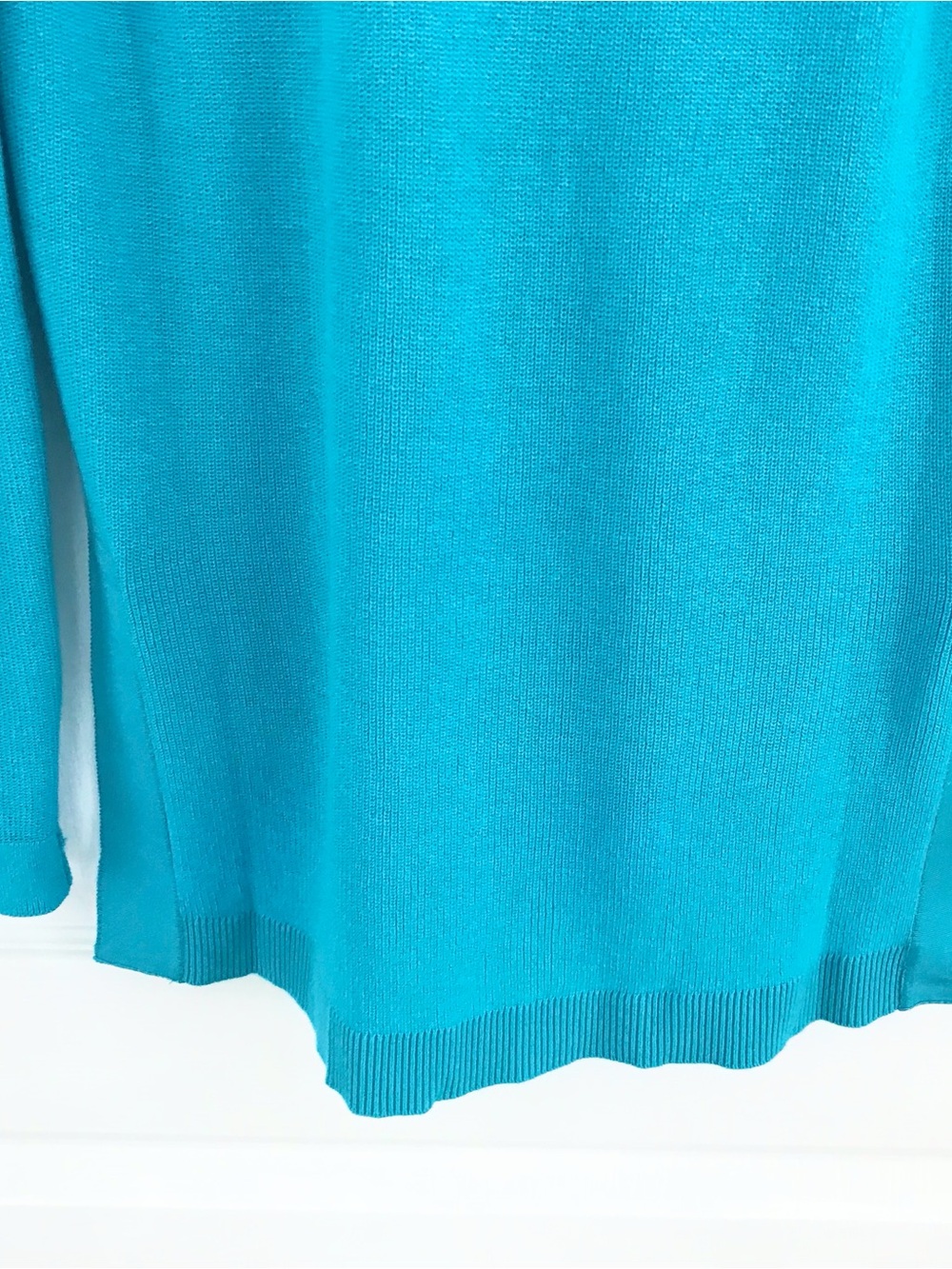 Gretchen Scott Designs Grosgrain Heaven Hi-Lo Turqoise Cardigan, SzXS, NWT - Picture 8 of 8